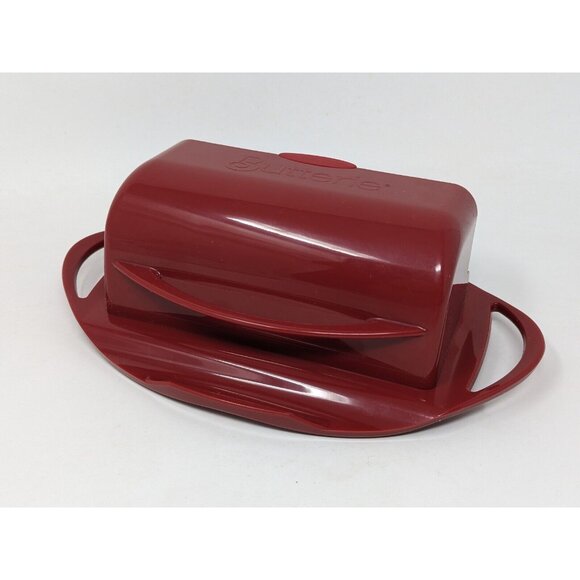 Kitchen Concepts Unlimited "Better Dish" Butterie Flip-Top Butter Dish Red - Picture 3 of 8